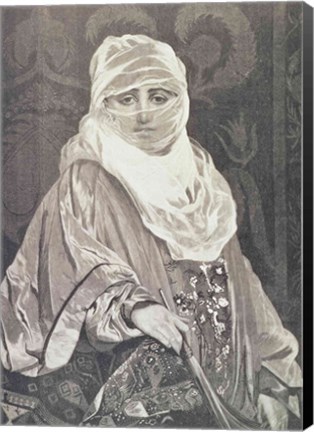 Framed &#39;La Favorita&#39;- Woman with a Veil Print