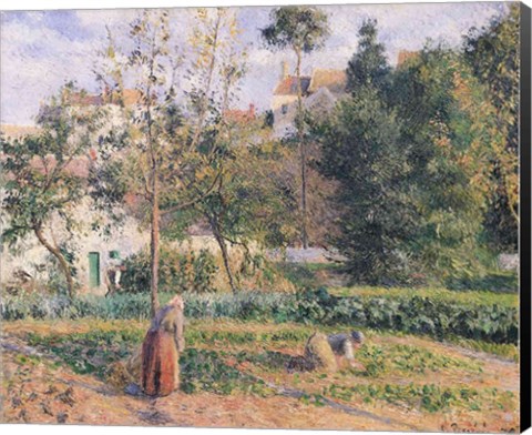 Framed Vegetable Garden at the Hermitage, Pontoise, 1879 Print