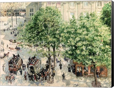 Framed Place du Theatre-Francais, Spring, 1898 Print