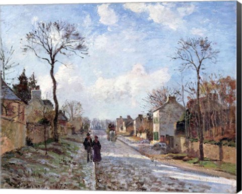 Framed Road to Louveciennes, 1872 Print