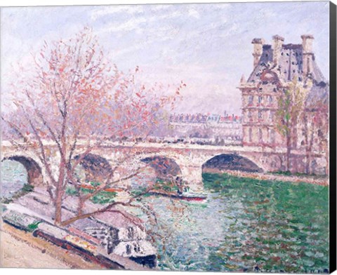 Framed Pont-Royal and the Pavillon de Flore, 1903 Print