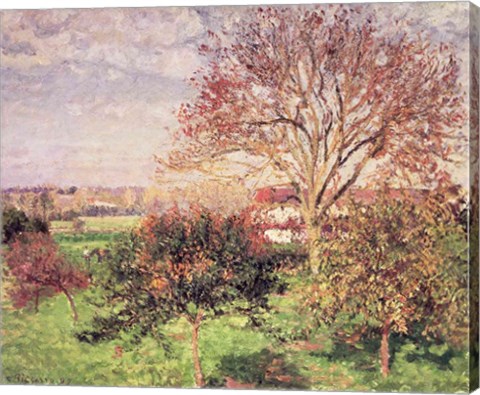 Framed Autumn morning at Eragny, 1897 Print