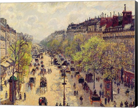 Framed Boulevard Montmartre, Spring, 1897 Print