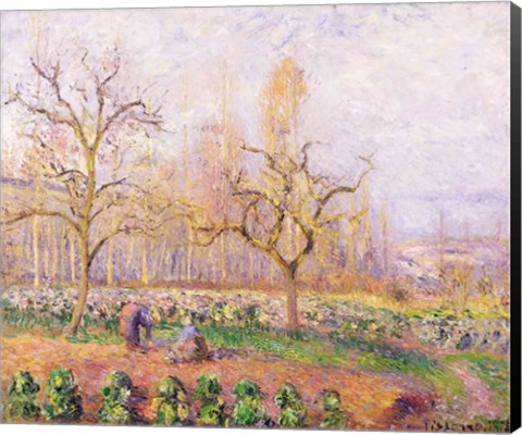 Framed Orchard at Pontoise, 1878 Print