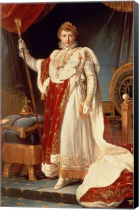 Framed Napoleon in Coronation Robes, c.1804 Print