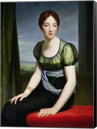 Framed Portrait of Madame Regnault de Saint-Jean d&#39;Angely Print