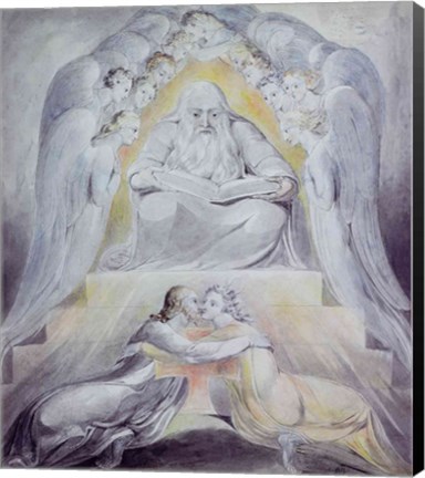 Framed Mercy and Truth are met together, Righteousness and Peace have kissed each other Print