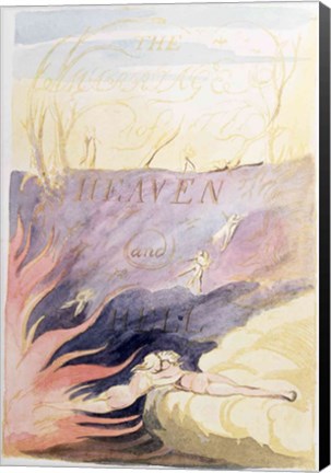 Framed Marriage of Heaven and Hell; title-page, 1790-93 Print