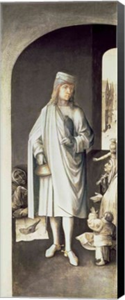 Framed St. Bavo, Exterior of the Right Wing from the Last Judgement Altarpiece Print