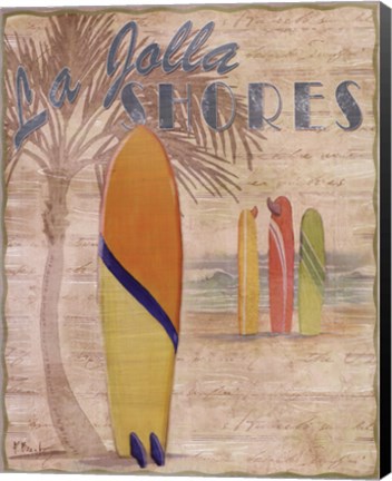 Framed Surf City III Print