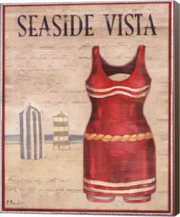Framed Seaside Vista - mini Print