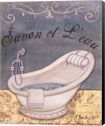 Framed Parisian Bath II - mini Print
