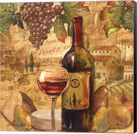 Framed Chianti Abundance - mini Print