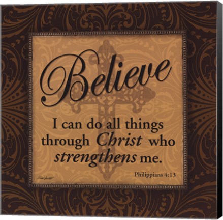 Framed Believe Print