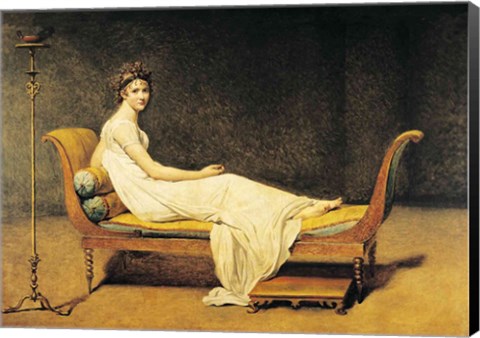 Framed Madame Recamier, 1800 Print