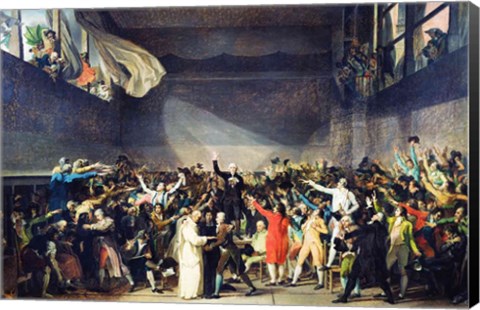 Framed Tennis Court Oath, 20th June 1789 Print