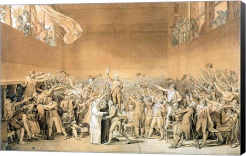 Framed Tennis Court Oath, 20th June 1789 Print