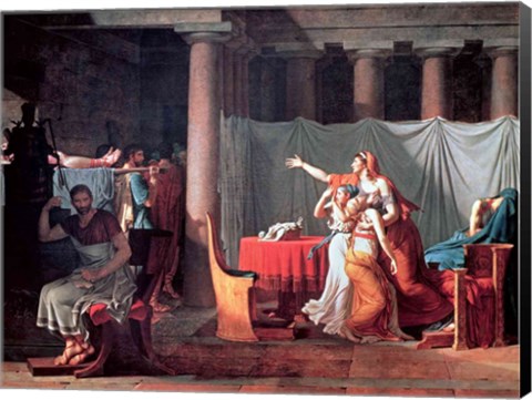 Framed Lictors Bearing to Brutus the Bodies of his Sons, 1789 Print