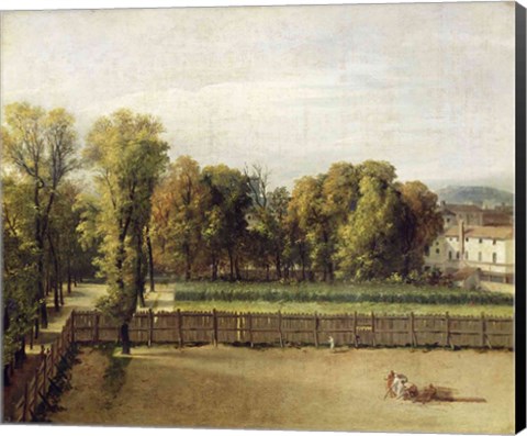 Framed View of the Luxembourg Gardens in Paris, 1794 Print