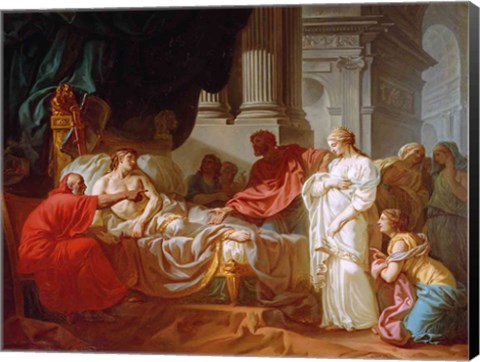 Framed Antiochus and Stratonice, 1774 Print