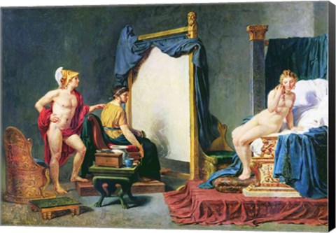 Framed Apelles Painting Campaspe in the Presence of Alexander the Great Print