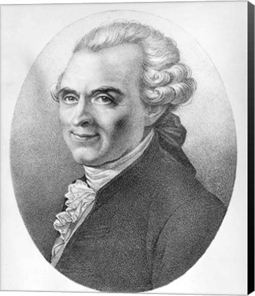 Framed Portrait of Michel-Jean Sedaine Print