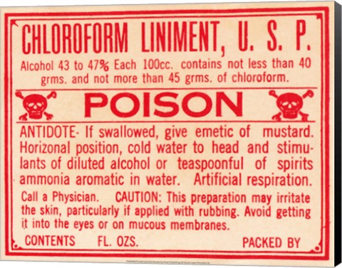 Framed Chloroform Print