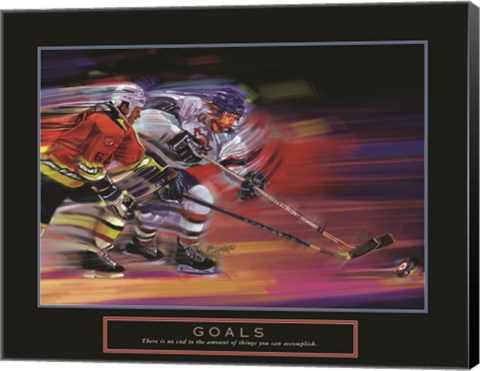 Framed Goals - Hockey Print