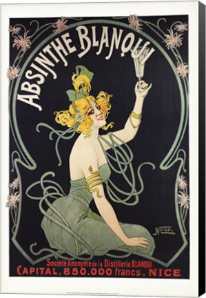 Framed Absinthe Blanqui Print