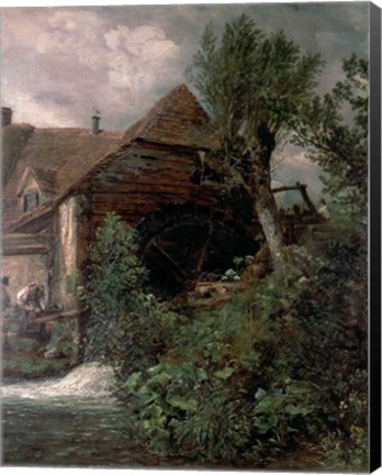 Framed Watermill at Gillingham, Dorset Print