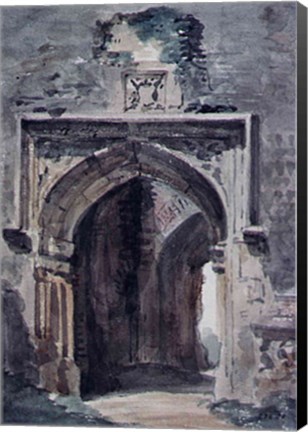 Framed East Bergholt Church: South Archway of the Ruined Tower, 1806 Print