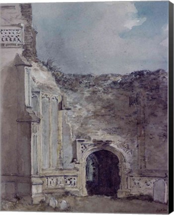 Framed East Bergholt Church: North Archway of the Ruined Tower Print