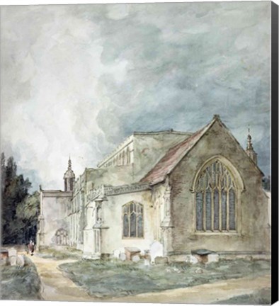 Framed East Bergholt Church, c.1805-11 Print