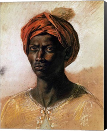 Framed Portrait of a Turk in a Turban, c.1826 Print