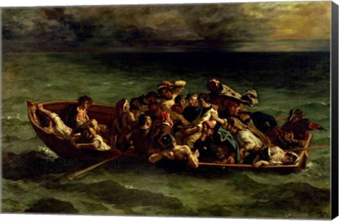 Framed Shipwreck of Don Juan, 1840 Print