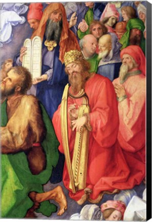 Framed Landauer Altarpiece: King David, 1511, Detail Print