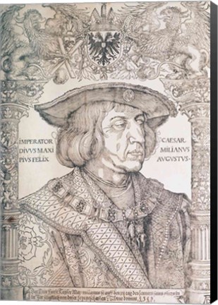 Framed Maximilian I, Emperor of Germany Print