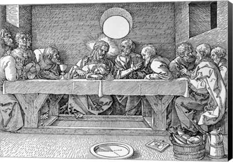 Framed Last Supper, pub. 1523 Print
