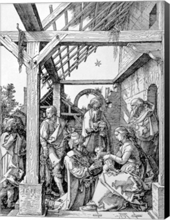 Framed Adoration of the Magi, 1511 Print