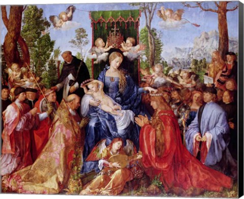 Framed Festival of the Rosary, 1506 Print