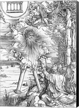 Framed Scene from the Apocalypse, St. John devouring the Book Print