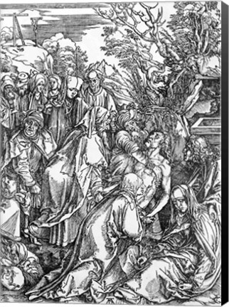 Framed entombment of Christ, from &#39;The Great Passion&#39; Print