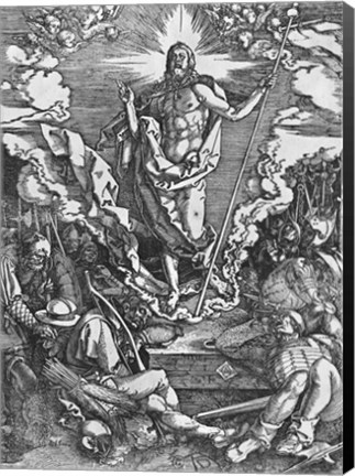 Framed Resurrection, from &#39;The Great Passion&#39; series, 1510 Print