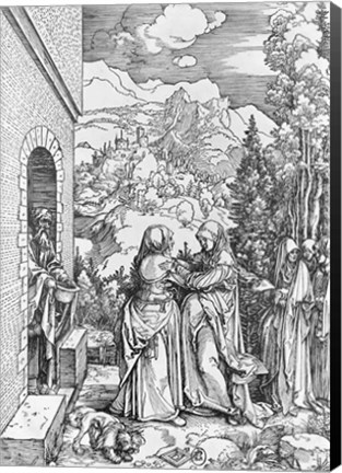 Framed Visitation, from the &#39;Life of the Virgin&#39; series, c.1503 Print