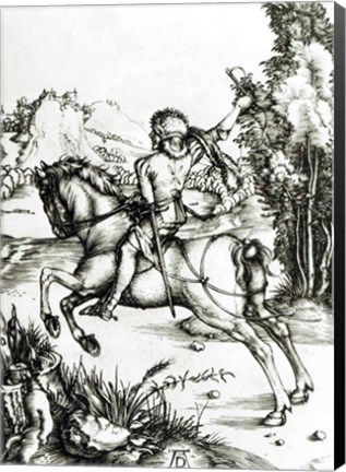 Framed Small Courier, c.1496 Print