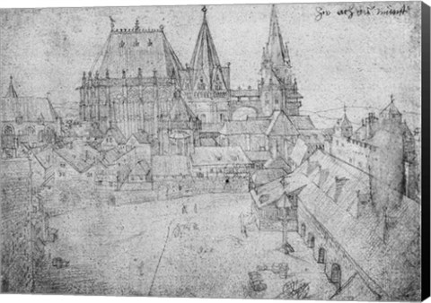 Framed Minster at Aachen, 1520 Print