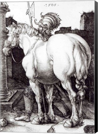 Framed Large Horse, 1509 Print