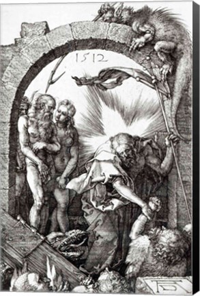 Framed Harrowing of Hell or Christ&#39;s descent into Limbo, 1512 Print