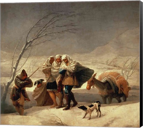 Framed Snowstorm, 1786-87 Print