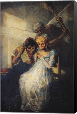 Framed Time of the Old Women, 1820 Print